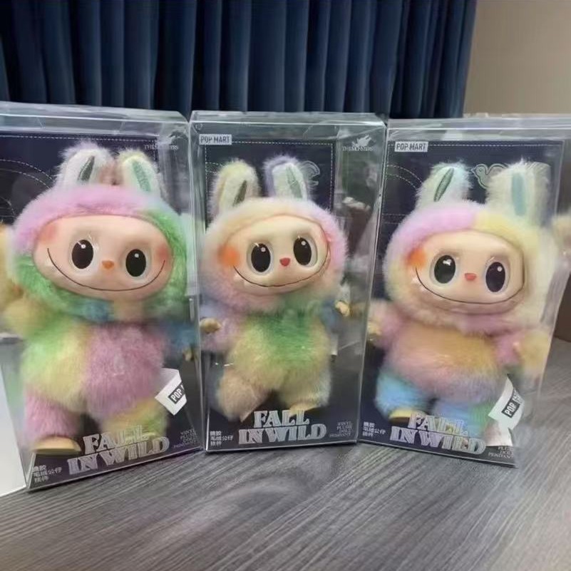 かわいいlabubu 4.0ビニール顔装飾マカロン4世代ポップマート