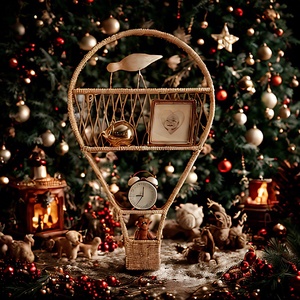 Phong cách Bắc Âu mây treo tường lưu trữ giá khinh khí cầu Loại trang trí nhà tổ chức giỏ Chic tường kệ - Product Image 4