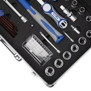Juego de Herramientas STEELTREKS de 83 Piezas, Precio al por Mayor, Juego de Herramientas de Alta Calidad para Reparación de Automóviles y Hogar, Incluye Estuche de Aluminio CR-Vin 18301 - Product Image 5