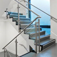 Systèmes de balustrades modernes en verre et acier inoxydable HIMOWAY pour villa, escalier, balcon, hôtel