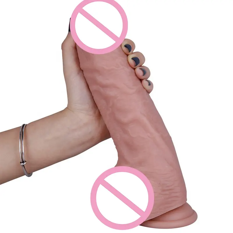 Kostenlose Proben Penis Big Dildo Vibrator aus Health and Safe medizinischem Silikon material langer dünner Dildo
