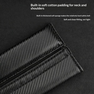 Coussin de <span class=keywords><strong>ceinture</strong></span> de sécurité en cuir et fibre de carbone avec logo personnalisé OLIVER de qualité fabricant, garniture intérieure pour dossier de siège - Product Image 5