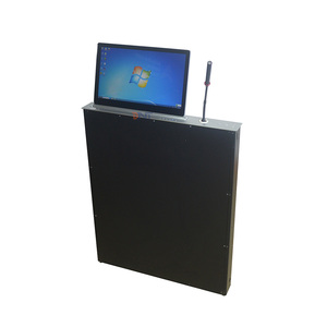 Hội nghị trường họp tích hợp retractablemechanism cổ ngỗng mic Hidden bàn LCD Monitor Lift cho hệ thống hội nghị - Product Image 3
