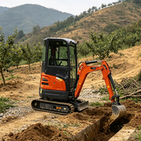 Mini-excavatrice professionnelle TP17 de 1,7 tonne, zéro queue arrière, certifiée EPA, petite pelle compacte sur chenilles, prix usine 1700 kg