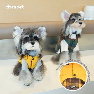 Gilet di Lusso a Quadri per Cani, Ispirato ai Designer, Caldo Abbigliamento Invernale in Cotone per Cani e Gatti di Piccola Taglia, Abbigliamento per Animali Domestici all'Ingrosso con Tasca - Product Image 3