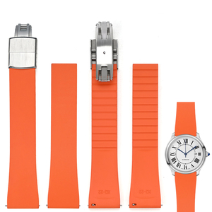 Thiết Kế Mới Gấp Khóa Cho Fkm Dây Đeo Cao Su Đa Màu Sắc Thoáng Khí Cắt Để Kích Thước Tát-up Đầu Phẳng Phổ Ban Nhạc Đồng Hồ - Product Image 2