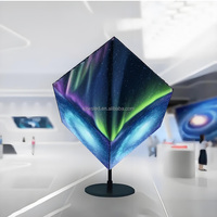 WS Cube LED d'animation 3D HD intérieur/extérieur de couleur Ull de taille personnalisée Affichage LED créatif carré magique à 4 côtés