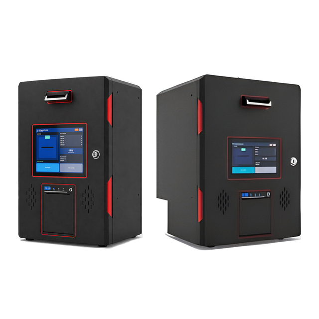 Multi-language Fully Automated Smart Cash Deposit Terminal Bank Office Bill Acceptor Dual OS Floor Standing Receipt Kiosk