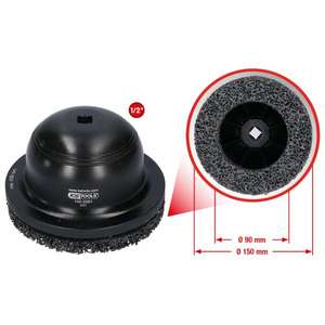 KS TOOLS-100,5080 Juego de amoladoras de cubo de rueda de aluminio, Ø 150mm, Ø interno 90 mm (2 uds)-EAN 4042146862476 FRENOS Y RUEDAS - Product Image 2