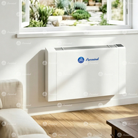 Ventilo-convecteur mural ultra-silencieux 25 dB à économie d'énergie 2,2 kW-7,1 kW pour système de chauffage et de refroidissement de l'eau, maison, hôtel, bureau