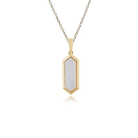 Bijoux personnalisés Bijoux personnalisés en pierres précieuses Pendentif géométrique hexagone turquoise prisme Pendentif en argent sterling 925 plaqué or Oeil de tigre pour femmes