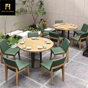 Vintage in pelle verde in legno massello caffè sedia di lusso di lusso di alta qualità per la casa commerciale Café e ristorante - Product Image 6