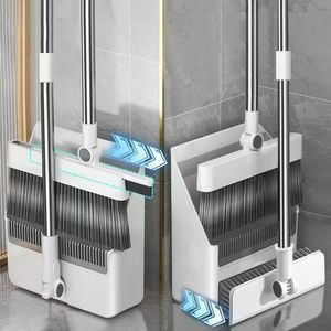 Three In One Multi Purpose Broom Set Hard Bristles Steel Handle <b>Extendable</b> Floor <b>Brush</b> For Deep <b>Cleaning</b> Corners - Product Image 2