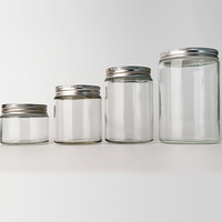 Frascos de Vidrio Transparentes de Grado Alimenticio de Alta Calidad de 100 ml, 150 ml, 180 ml, 250 ml, 280 ml, 380 ml, 500 ml para Almacenamiento de Mermelada