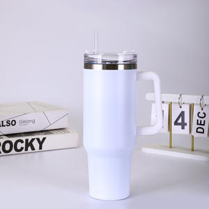 <span class=keywords><strong>Tasse</strong></span> de voiture en acier inoxydable de grande capacité transfrontalière <span class=keywords><strong>Tasse</strong></span> de paille à poignée isolée sous vide de deuxième génération pour les cadeaux d'affaires - Product Image 3