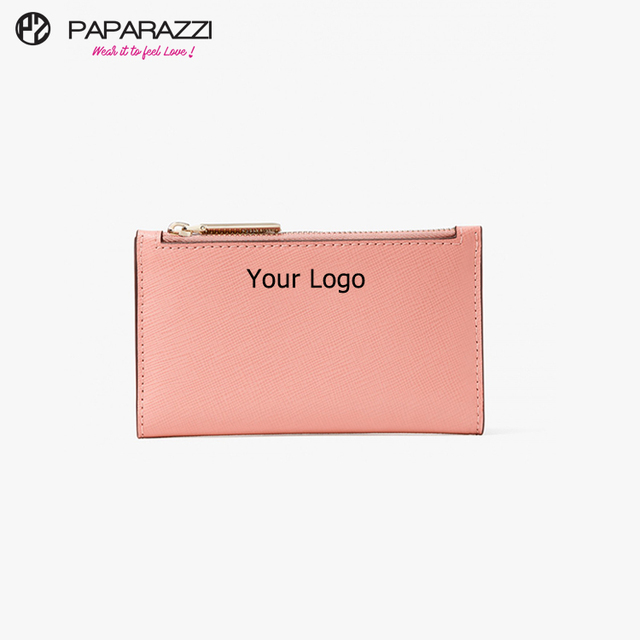 Paparazzi Customized #PA0061 Designer Rfid Long Wallet Women Leather Luxury Card Leather Wallet for Women With Photo Window