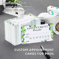 Cartes de rappel d'appointement personnalisées en papier avec autocollants pour dentistes, thérapeutes, médecins, salons de coiffure - Utilisation pour cadeaux et artisanat