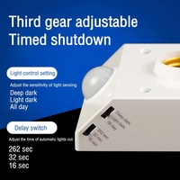 Portalámparas LED E27 con Sensor Infrarrojo Inteligente PIR, Lámpara con Interruptor Regulable y Detector de Movimiento