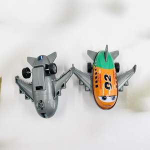 Modelo de avión de metal, juguete infantil, adorno de aviación, juguete para niño, avión de simulación con retroceso, tienda de juguetes de 1 y 2 yuanes - Product Image 1