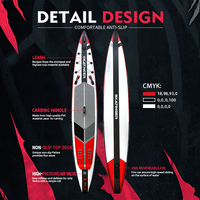 Skatinger Vente en gros Paddle de course gonflable Stand up Carbon Paddle Padel Surf Board Paddleboard pour Racer