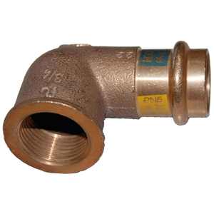 Presse à coude femelle à raccord en bronze 18X1/2 pour outil de tournage - Product Image 1