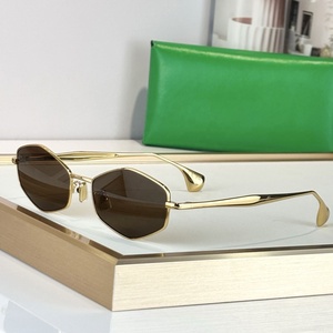 Designer Women's Fashion <b>Sunglasses</b> UV400 Protective Lens Polygonal Titanium <b>Frame</b> Outdoor Travel Beach High Quality <b>SunGlasses</b> - Product Image 4
