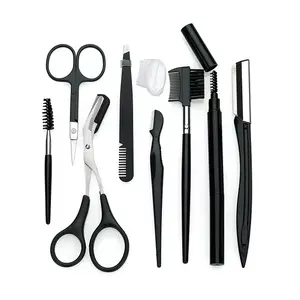 Ensemble de 8 pièces de coupe-sourcils, Kit de tondeuse à sourcils, rasoir d'épilation pour femme, outils de maquillage