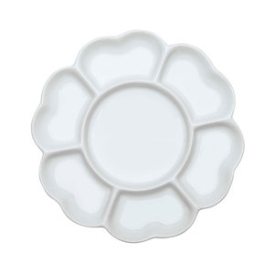 <span class=keywords><strong>Palette</strong></span> en céramique de style chinois avec motif de fleurs de prunier, plat de mélange multi-compartiments pour la peinture à la gouache et à l'<span class=keywords><strong>aquarelle</strong></span> - Product Image 5