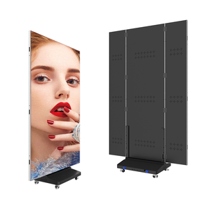 จอแสดงผล LED แบบพกพา พับได้สองด้าน สามตอน P1.86 P2 P2.5 ความสว่างสูง สำหรับการโฆษณาเชิงพาณิชย์ - Product Image 1
