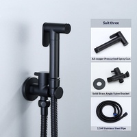 Kit de pulvérisateur de bidet mural en laiton professionnel moderne, pulvérisation verticale haute pression, installation facile, garantie de 3 ans