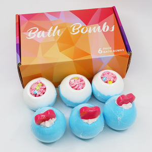 Bombes de bain mignonnes au sel marin et aux huiles essentielles, boules de bain moussantes pour jouets de douche - Product Image 3