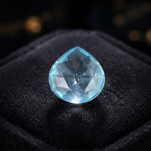 Pierres précieuses de topaze bleue naturelle, taille poire, facettées, pierres brutes, certifiées par un tiers, vente en gros, Gopika Exports, bijoux fins - Product Image 1