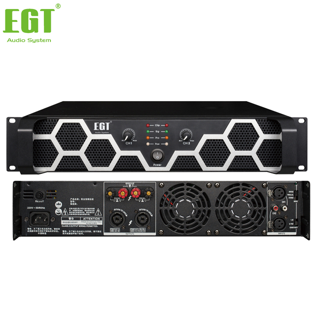Professional 3U 2 Channel Power Amplifier 1200W Audio Amplifier STABLE POWER HOT SALE HIGH SPL PEAK POWER