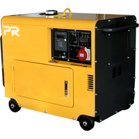 Générateur diesel silencieux de secours pour toute la maison de 9,5 kVA, certifié CE, démarrage à distance avec alternateur Stamford, 8 kV 5 kW à 7 kW, refroidissement par air