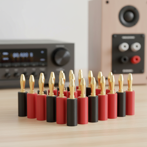 Высококачественный латунный аудиоадаптер-разъем типа «банан» для 4-мм кабеля, не требующий пайки - Product Image 4