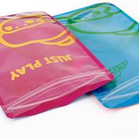 Câble USB laminé transparent à fermeture éclair avec impression personnalisée Bolsas mini sacs en plastique mylar holographique pour emballage de coque de téléphone portable