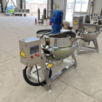 MINGFAN MF-CG500L Marmite de cuisson électrique en acier inoxydable antiadhésive à agitation automatique multi-tension (110V-480V) pour confitures et pâtes