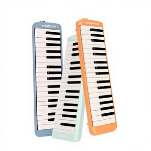FEIFAN Orgue à clochettes 37 touches Série Macaron en plastique, lot de 6, pour élèves du primaire/du collège, enfants et adultes - Product Image 1