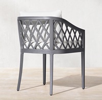 Ensemble de salle à manger de loisirs en aluminium imperméable, résistant aux intempéries, Patio de jardin, chaises et Tables de salle à manger personnalisées