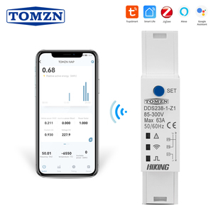 TOMZN 지그비 투야 18mm 63A WIFI 스마트 양방향 에너지 미터 타이머 전력 모니터 전압 전류 보호 기능이 있는 kWh 미터 - Product Image 2