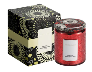 Velas Aromáticas Redondas de Cera de Soya Románticas, en Frascos de Vidrio con Relieve Delicado, Regalo de Lujo para Bodas, Acción de Gracias y Navidad - Product Image 6
