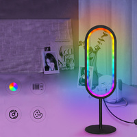 Lampe de table LED RGB alimentée par USB Shinelite avec application et télécommande, design minimaliste pour la décoration de la salle de jeu