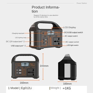 แผงโซลาร์เซลล์พกพา 100W แหล่งจ่ายไฟเคลื่อนที่ขนาดเล็ก ชาร์จเร็วพิเศษ สำหรับกรณีฉุกเฉินกลางแจ้ง พร้อมระบบ MPPT - Product Image 2