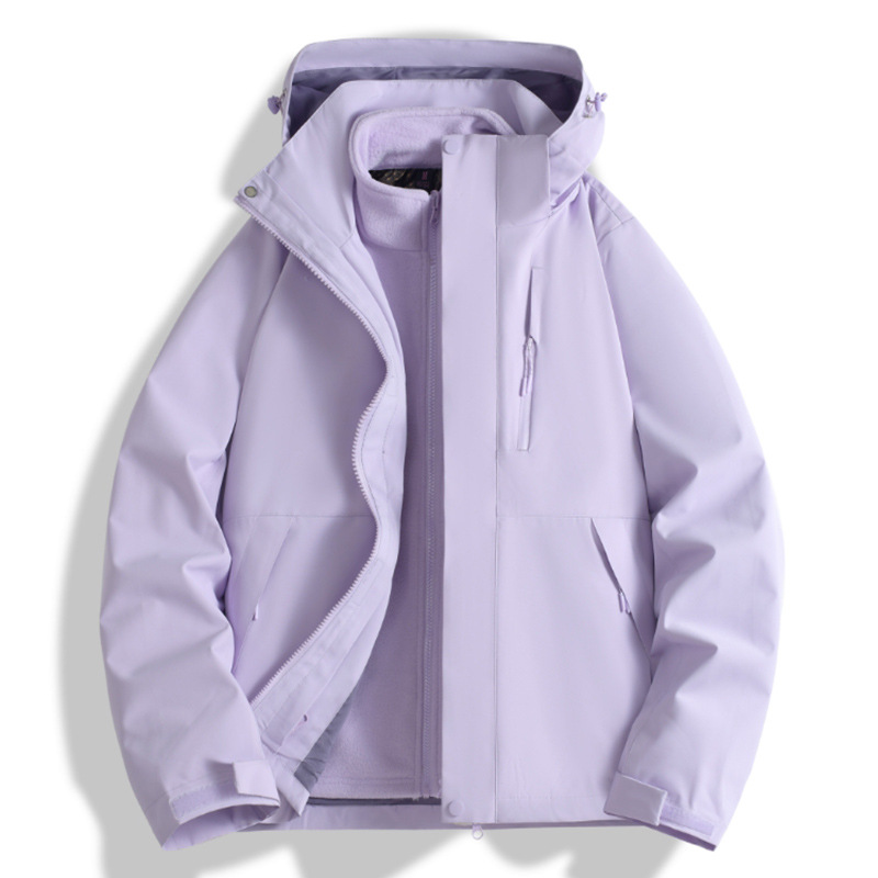 Neige violet doux