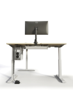 Meuble de bureau moderne, bureau électrique réglable en hauteur en forme de L, pour le travail debout