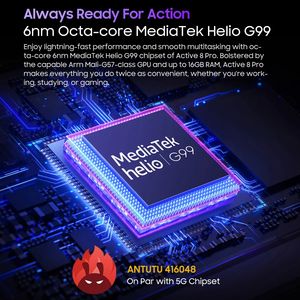 [World <span class=keywords><strong>Premeire</strong></span>] Blackview Active 8 Pro Tablet robusti Android 13 10.36 "2.4K Display Helio G99 16GB 256GB Tablet PC 22000mAh - Product Image 4