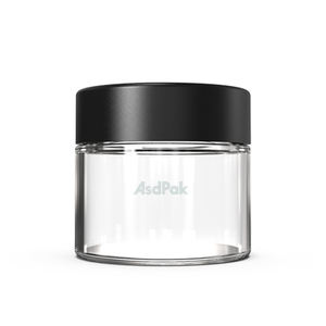 Envase de Vidrio a Prueba de Olores y Resistente a Niños de 2oz, 3oz y 4oz, Botella de Vidrio Transparente para Flores - Product Image 1