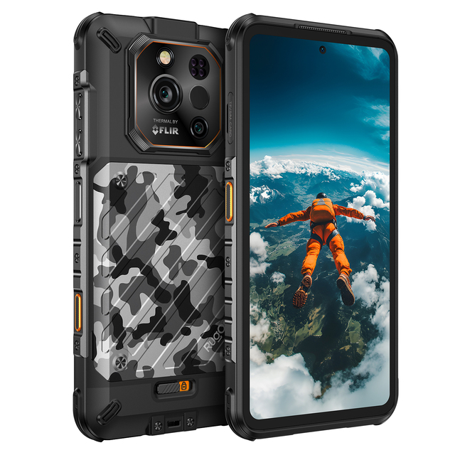 RugOne Xever 7 Pro 5G Smart Phone Swappable Custom Battery Covers 64MP Night Vision Dual Battery Thermal Camera NFC Rugged Phone