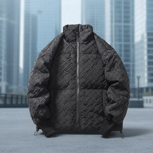 Progettazione di una <span class=keywords><strong>Giacca</strong></span> Imbottita Grande e Calda con Collo Alto in Poliestere - Product Image 4