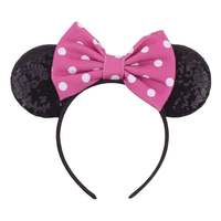 Bandeau de fête dessin animé souris grande vague point oreille bandeau Micky bébé bandeaux